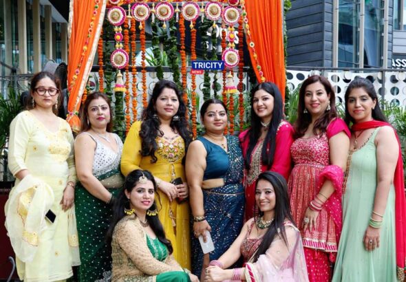 Celebrating Womanhood Grand Teej Event by Shiwani Sokhey and Shweta Kanojia at Duty Free Noida