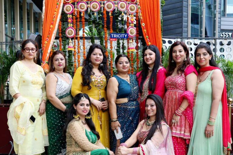 Celebrating Womanhood Grand Teej Event by Shiwani Sokhey and Shweta Kanojia at Duty Free Noida
